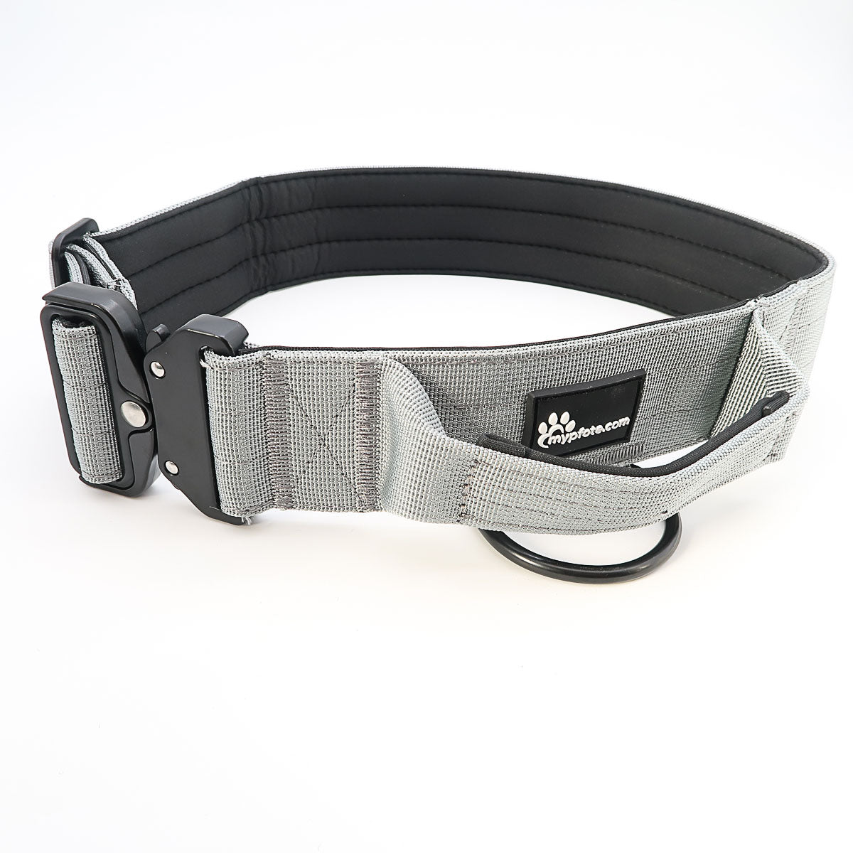 Collar táctico para perros grandes grabado con nombres