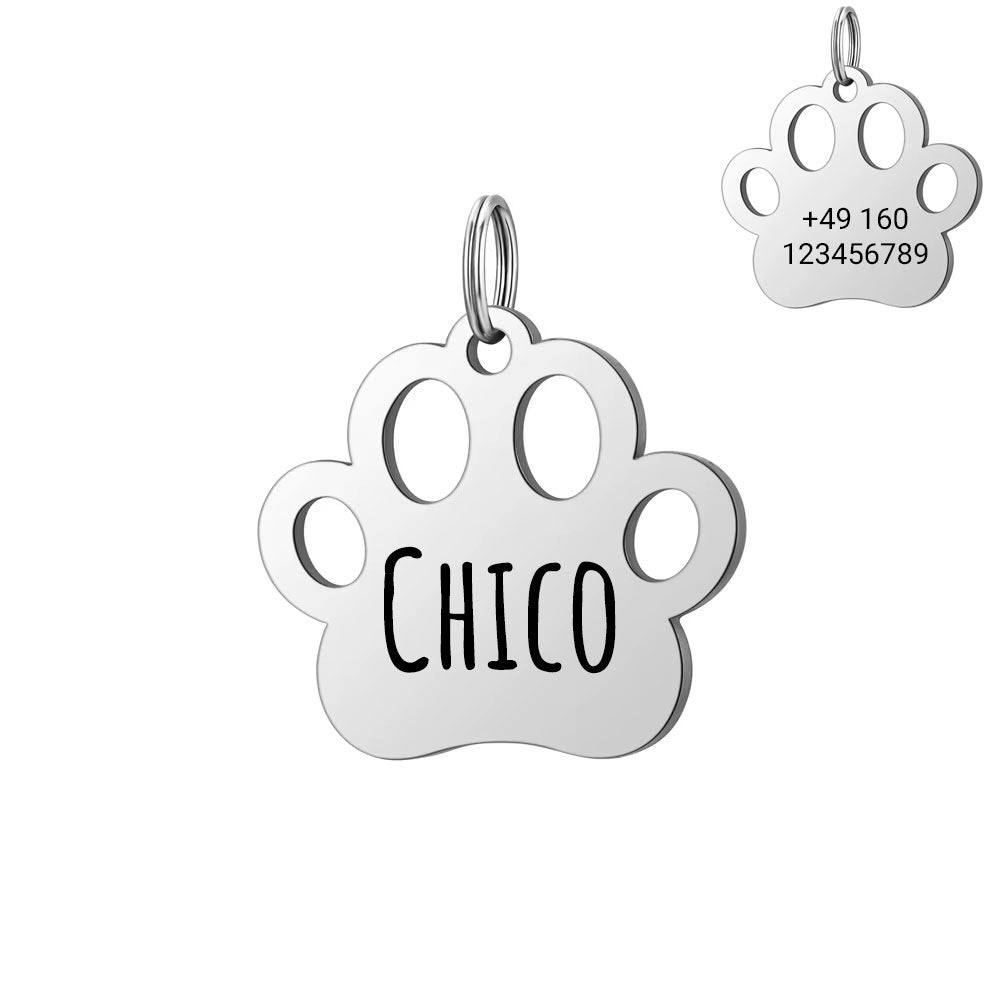 Etiqueta perro pata
