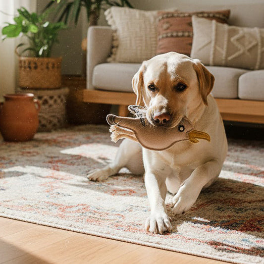 BUDDY. Juguete para perros de cuero "Gaviota"