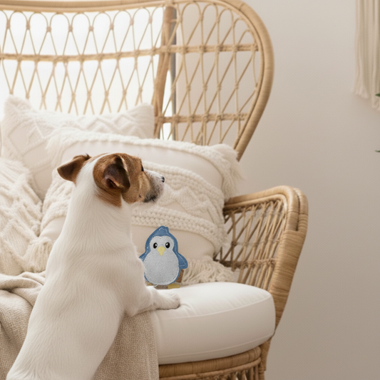 BUDDY. Juguete para perros de cuero "Pequeño pingüino"