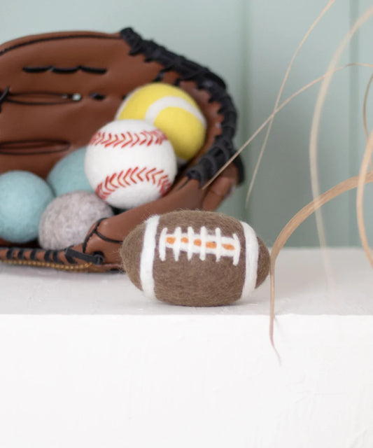 BUDDY. Juguete para perros de lana de oveja "Fútbol"