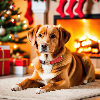 Collar personalizado para perro Lovi de nylon y cuero - Nombre y número de teléfono (S-L)