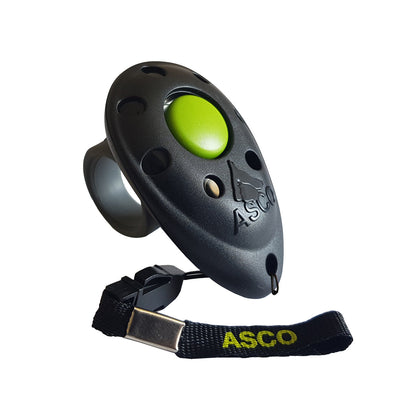 ASCO Finger Clicker - Clicker de adiestramiento premium para perros, gatos, caballos