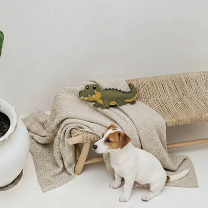 BUDDY. Juguete para perros de cuero "Cocodrilo" 