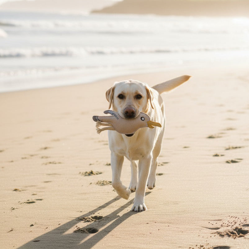 BUDDY. Juguete para perros de cuero "Gaviota" 