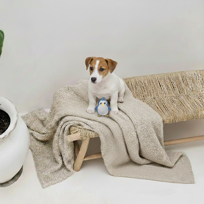 BUDDY. Juguete para perros de cuero "Pequeño pingüino" 