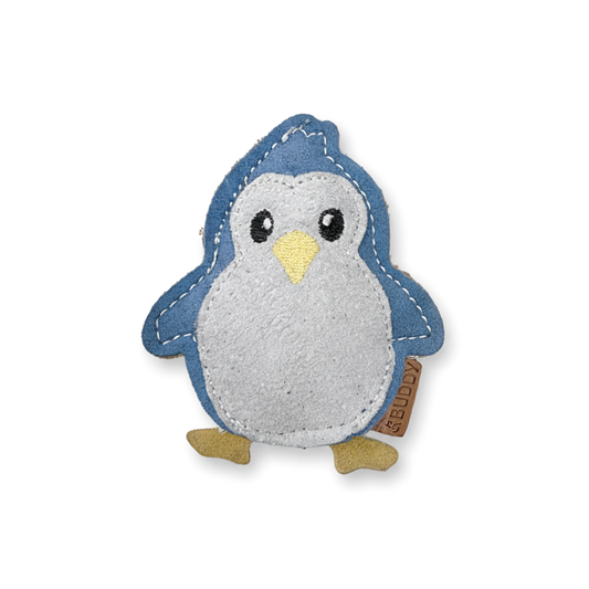 BUDDY. Juguete para perros de cuero "Pequeño pingüino" 
