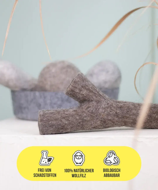 BUDDY. Juguete para perros de fieltro de lana "Palo" 