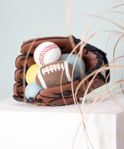 BUDDY. Juguete para perros de lana de oveja "Pelota de tenis" 